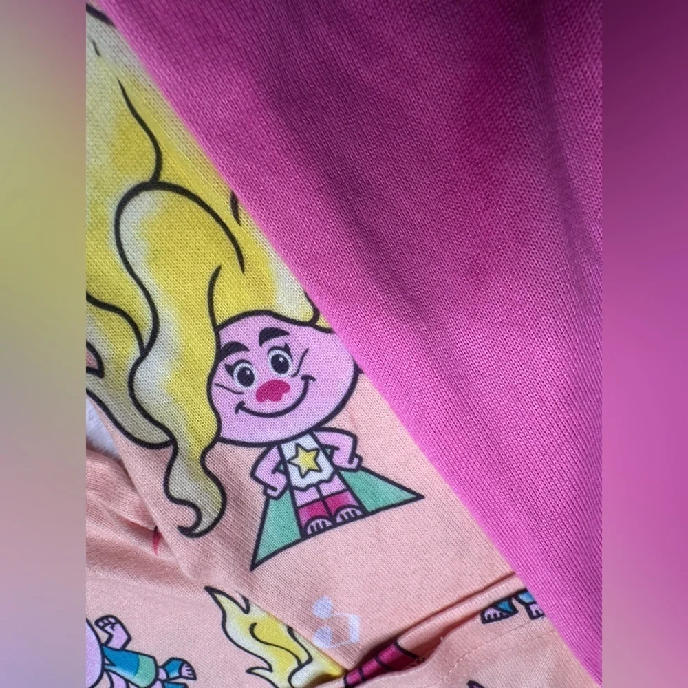Girls Dreamworks Trolls The Movie 3 Piece Pajama Set  Sleepwear Size 4T